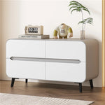 Modern Pine PU Leather Cabinet with Sleek Design and Ample Storage - Perfect for Home Decor and Organization fmxjs-5349
