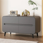 Modern Pine PU Leather Cabinet with Sleek Design and Ample Storage - Perfect for Home Decor and Organization fmxjs-5349