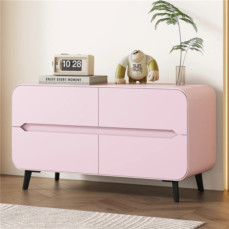 Modern Pine PU Leather Cabinet with Sleek Design and Ample Storage - Perfect for Home Decor and Organization fmxjs-5349