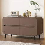 Modern Pine PU Leather Cabinet with Sleek Design and Ample Storage - Perfect for Home Decor and Organization fmxjs-5349