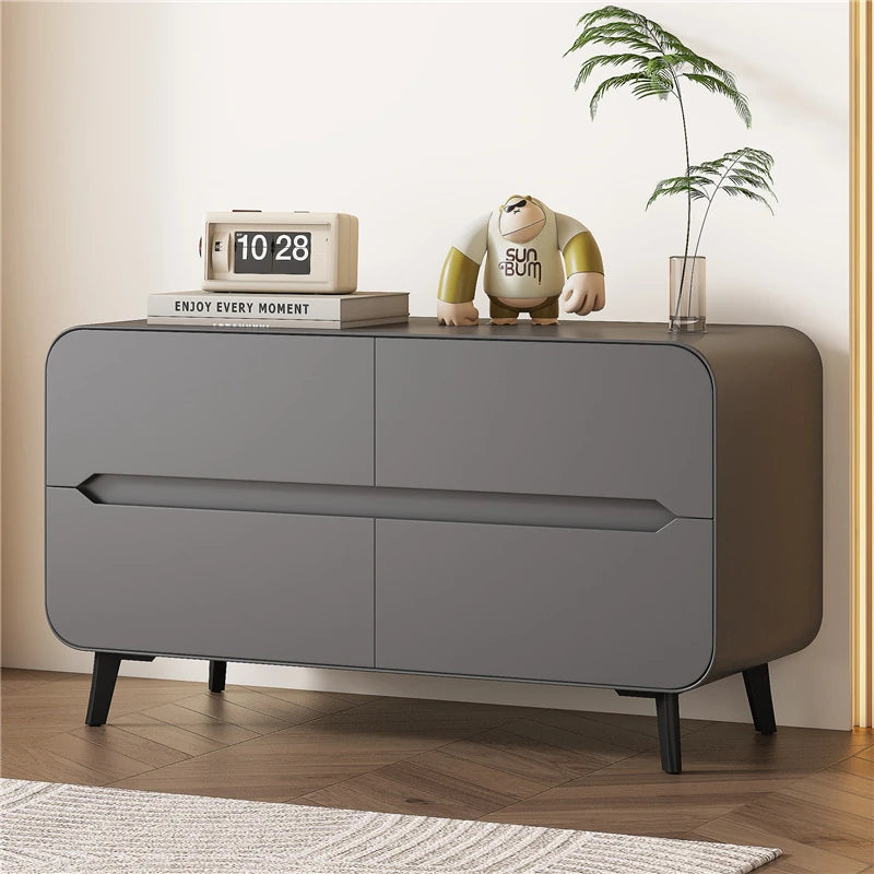 Modern Pine PU Leather Cabinet with Sleek Design and Ample Storage - Perfect for Home Decor and Organization fmxjs-5349
