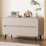 Modern Pine PU Leather Cabinet with Sleek Design and Ample Storage - Perfect for Home Decor and Organization fmxjs-5349