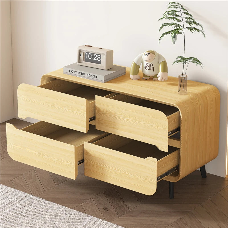 Modern Pine PU Leather Cabinet with Sleek Design and Ample Storage - Perfect for Home Decor and Organization fmxjs-5349