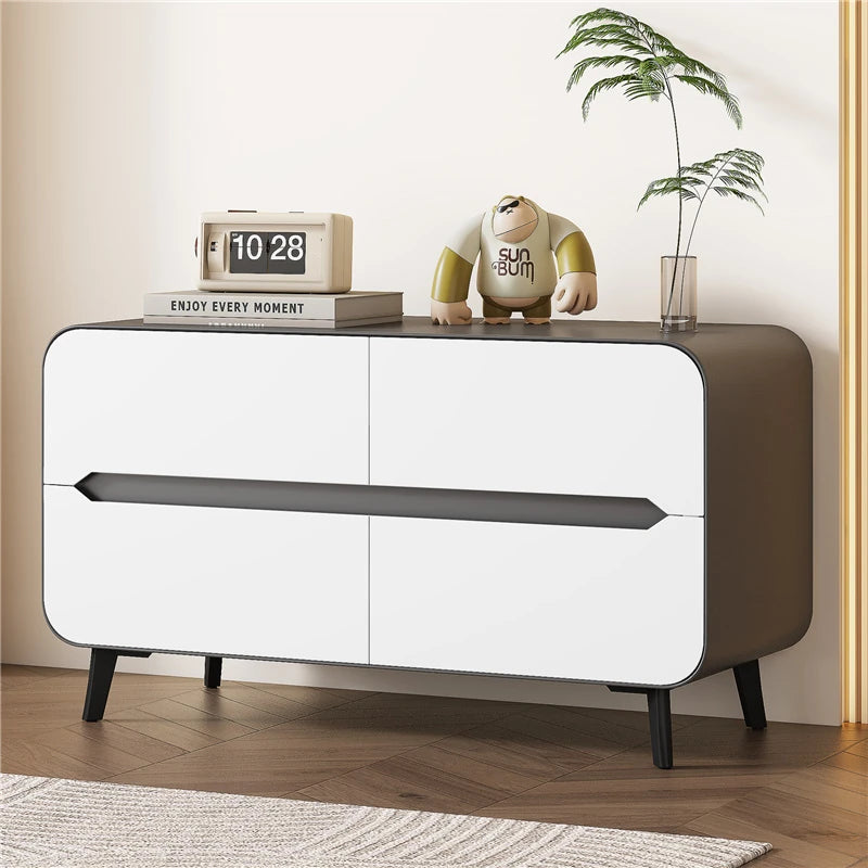 Modern Pine PU Leather Cabinet with Sleek Design and Ample Storage - Perfect for Home Decor and Organization fmxjs-5349