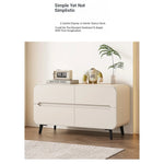 Modern Pine PU Leather Cabinet with Sleek Design and Ample Storage - Perfect for Home Decor and Organization fmxjs-5349