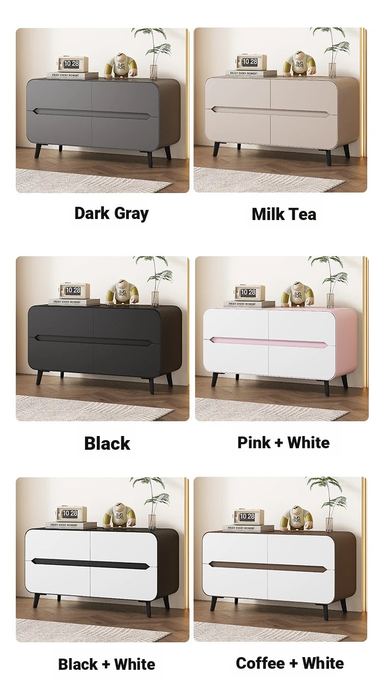 Modern Pine PU Leather Cabinet with Sleek Design and Ample Storage - Perfect for Home Decor and Organization fmxjs-5349