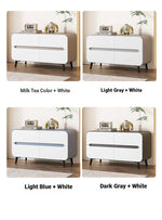 Modern Pine PU Leather Cabinet with Sleek Design and Ample Storage - Perfect for Home Decor and Organization fmxjs-5349