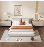 Modern Pine PU Leather Cabinet with Sleek Design and Ample Storage - Perfect for Home Decor and Organization fmxjs-5349