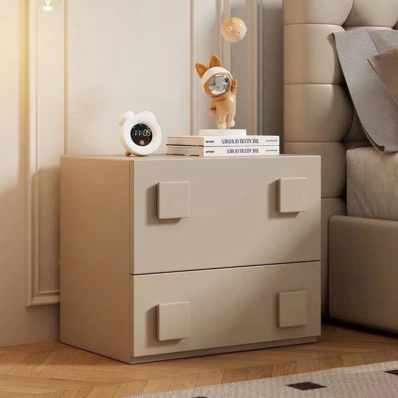 Stylish Pine Multi-Layer Board Cabinet with Synthetic Leather Finish - Modern Storage Solution for Any Space fmxjs-5350