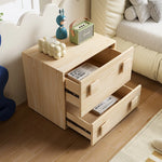 Stylish Pine Multi-Layer Board Cabinet with Synthetic Leather Finish - Modern Storage Solution for Any Space fmxjs-5350
