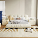 Stylish Pine Multi-Layer Board Cabinet with Synthetic Leather Finish - Modern Storage Solution for Any Space fmxjs-5350