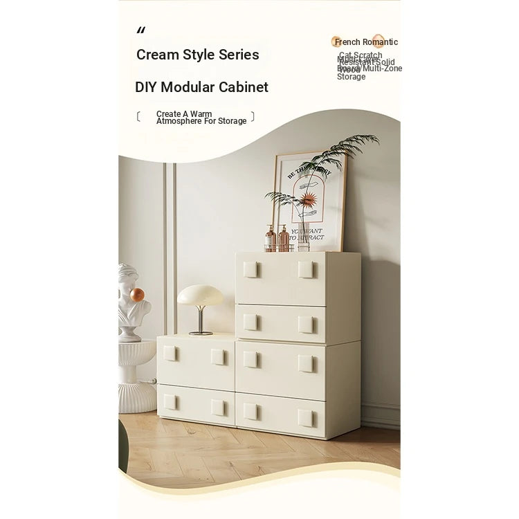 Stylish Pine Multi-Layer Board Cabinet with Synthetic Leather Finish - Modern Storage Solution for Any Space fmxjs-5350