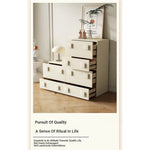 Stylish Pine Multi-Layer Board Cabinet with Synthetic Leather Finish - Modern Storage Solution for Any Space fmxjs-5350