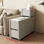 Elegant Pine Multi-layer Board Coffee Table with Sintered Stone Top and Synthetic Leather Finish - Modern Living Room Furniture fmxjs-5351