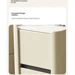 Elegant Pine Multi-layer Board Coffee Table with Sintered Stone Top and Synthetic Leather Finish - Modern Living Room Furniture fmxjs-5351