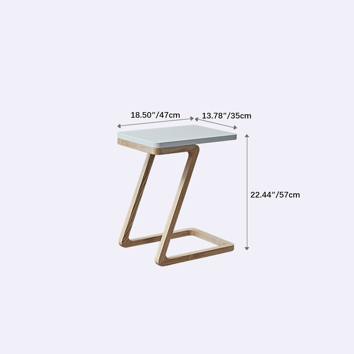 Elegant Natural Light Brown Tea Table – Solid & Laminated Wood Design fmy-693