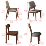 Elegant Natural Sintered Stone Table with Modern Ash Wood & Stainless Steel Accents fnl-271