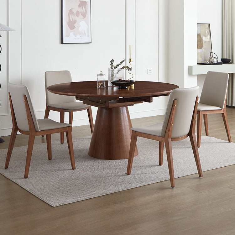 Elegant Natural Brown Solid Wood Table - Perfect for Any Home Décor fnl-273