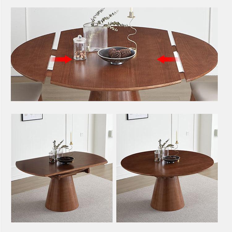 Elegant Natural Brown Solid Wood Table - Perfect for Any Home Décor fnl-273