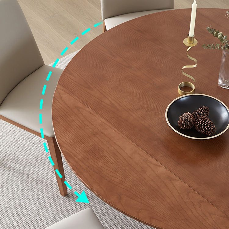 Elegant Natural Brown Solid Wood Table - Perfect for Any Home Décor fnl-273