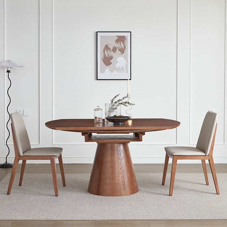 Elegant Natural Brown Solid Wood Table - Perfect for Any Home Décor fnl-273