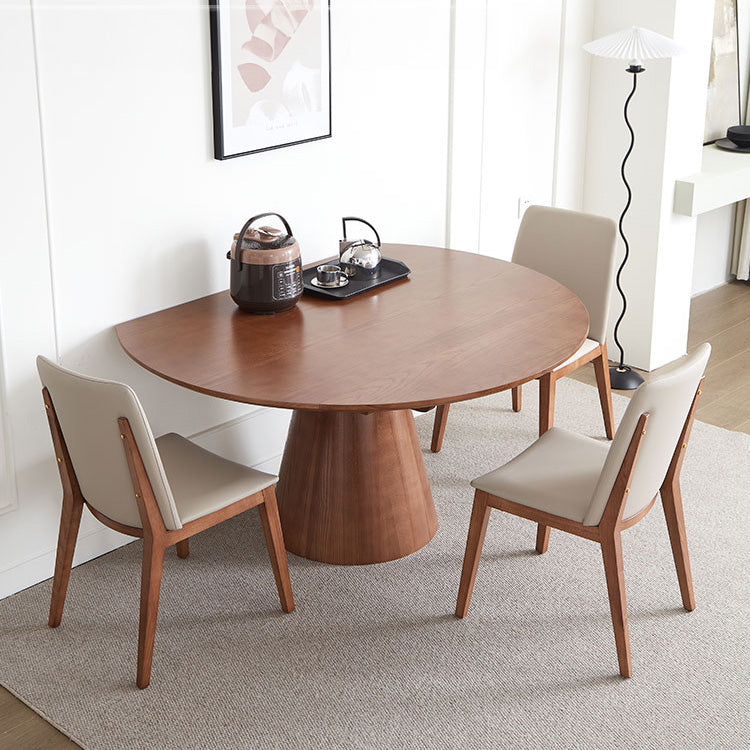 Elegant Natural Brown Solid Wood Table - Perfect for Any Home Décor fnl-273