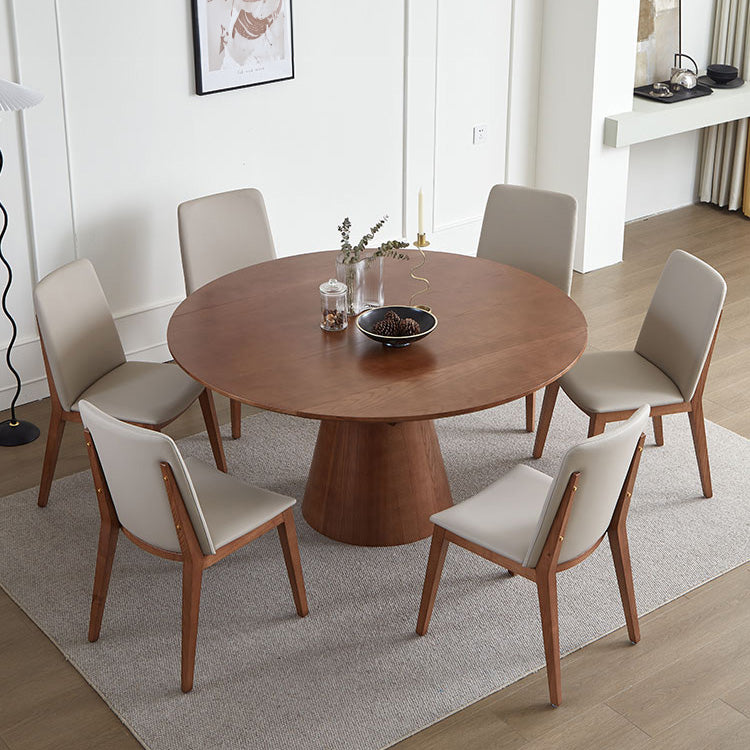 Elegant Natural Brown Solid Wood Table - Perfect for Any Home Décor fnl-273