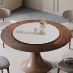 Premium Quality Solid Brown Wood Table for Elegant Dining fnl-275