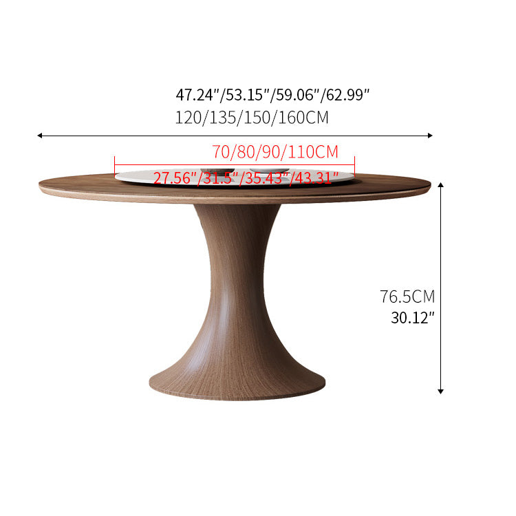 Premium Quality Solid Brown Wood Table for Elegant Dining fnl-275