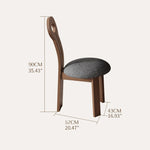 Elegant Brown Sintered Stone Dining Table with Solid Wood Base fnl-279