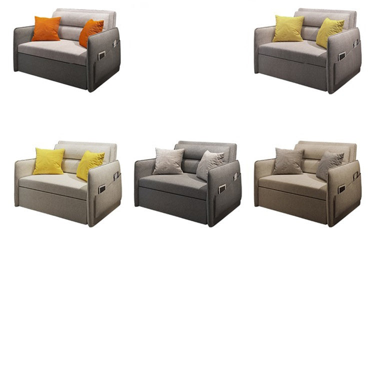 Stylish Cotton-Linen Sofas in Vibrant Colors: Dark Gray, Light Brown, Beige, Khaki, Pink, Green, Orange fnm-950