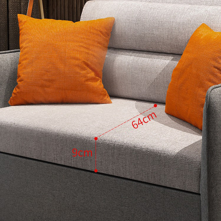 Stylish Cotton-Linen Sofas in Vibrant Colors: Dark Gray, Light Brown, Beige, Khaki, Pink, Green, Orange fnm-950