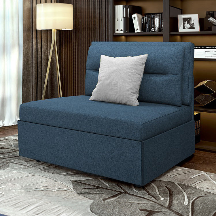 Modern Solid Wood Sofa - Cozy Cotton-Linen Upholstery in Light Gray, Dark Blue & Khaki Brown fnm-952