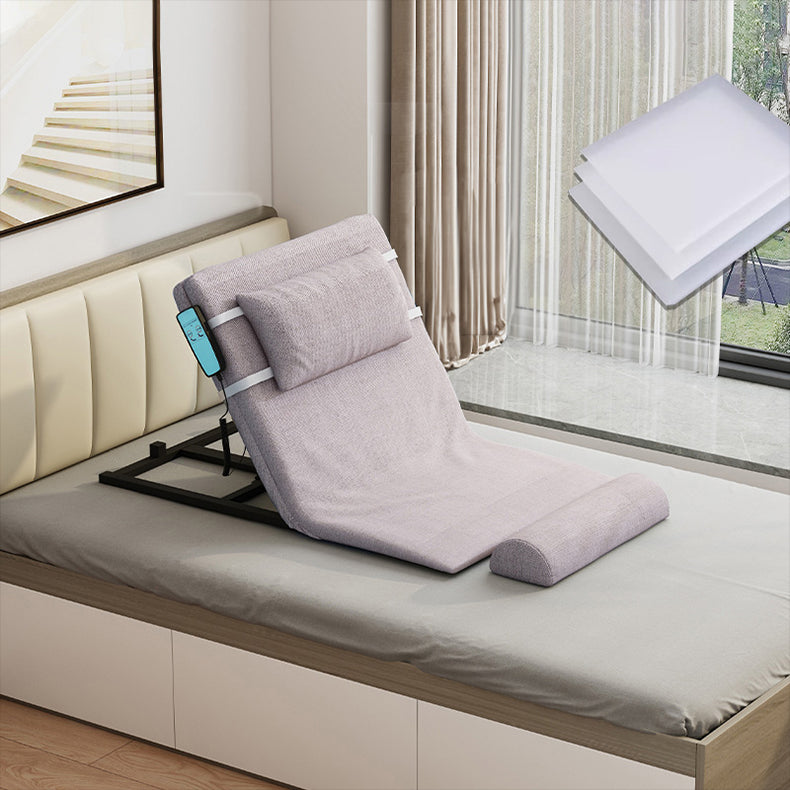 Stylish Grey-Green Bed with Durable Aluminum Alloy Frame and Cozy Cotton-Linen Upholstery foltm-1554