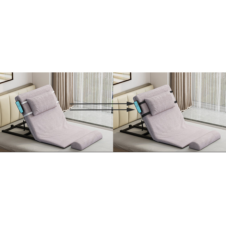 Stylish Grey-Green Bed with Durable Aluminum Alloy Frame and Cozy Cotton-Linen Upholstery foltm-1554