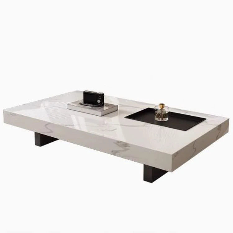 Modern Ceramic Sintered Stone Tea Table with Stylish Multi-Layer Design – Elegant Home Furniture for Living Room fplk-5023