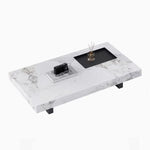 Modern Ceramic Sintered Stone Tea Table with Stylish Multi-Layer Design – Elegant Home Furniture for Living Room fplk-5023