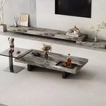 Sleek Modern Tempered Glass Tea Table – Stylish Square Accent Table for Living Room fplk-5024