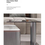 Sleek Modern Tempered Glass Tea Table – Stylish Square Accent Table for Living Room fplk-5024