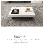 Modern Ceramic Sintered Stone TV Cabinet - Elegant Multi-layer Board Entertainment Unit for Stylish Living Rooms fplk-5025