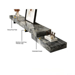 Modern Ceramic Sintered Stone TV Cabinet - Elegant Multi-layer Board Entertainment Unit for Stylish Living Rooms fplk-5025