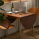 Elegant Boxwood Dining Table with Space-Saving Foldable Design fpmxm-2765