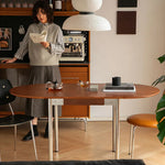 Elegant Boxwood Dining Table with Space-Saving Foldable Design fpmxm-2765