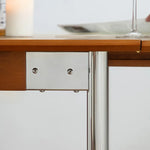 Elegant Boxwood Dining Table with Space-Saving Foldable Design fpmxm-2765