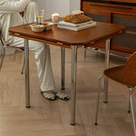 Modern Boxwood Dining Table with Sleek Metal Legs - Perfect for Urban Spaces fpmxm-2766