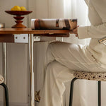 Modern Boxwood Dining Table with Sleek Metal Legs - Perfect for Urban Spaces fpmxm-2766