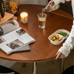Modern Boxwood Dining Table with Sleek Metal Legs - Perfect for Urban Spaces fpmxm-2766