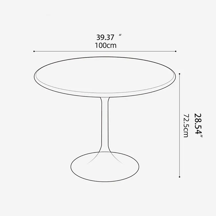 Cherry Wood Dining Table - Elegant Round Design for Modern Interiors fpmxm-2767