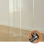 Sleek Cherry Wood Dining Table with Modern Acrylic Base - Stylish Home Addition fpmxm-2769