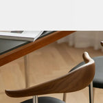 Stylish Ash Wood Dining Chair with Faux Leather Seat - Modern Elegance for Your Home fpmxm-2773